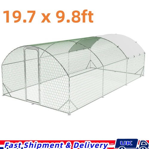 6x3m walk chicken run coop - 6x3m,