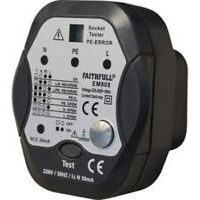 Faithfull EM908 Socket Polarity and RCD Tester