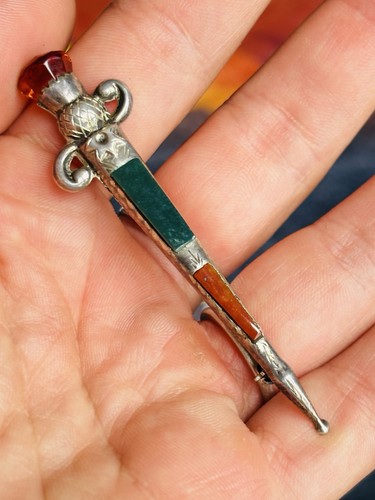 Antique scottish silver - , brooch
