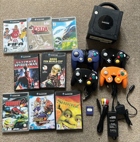 Gamecube console all wires - gamecube,
