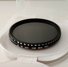 58mm Fader Variable ND-Filter Neutral Density for Canon Nikon Camera Lens 