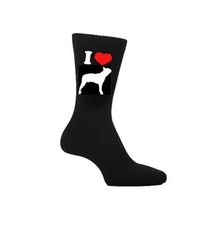 I Love Boston Terrier Socks