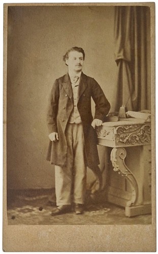 Cdv smart man stereoscopic - cdv,