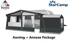 Dorema Starcamp Tourer Size 18 - 1075-1100cm Full Caravan Awning + TALL ANNEX