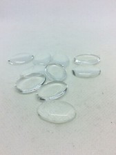 25 x Glass oval cabochons