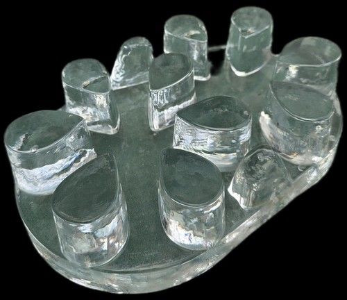 Vintage glass island - vintage, flower