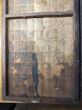 Antique Wooden Printers Drawer