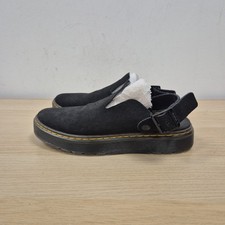 Dr Martens Carlson Slingback Soft Suede Chunky Mules Sandals Size Uk 6 Eu 39 .