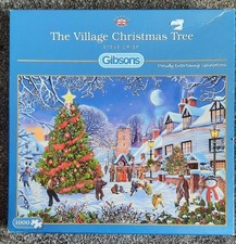 GIBSONS THE VILLAGE CHRISTMAS TREE 1000 PIECE JIGSAW PUZZLE
