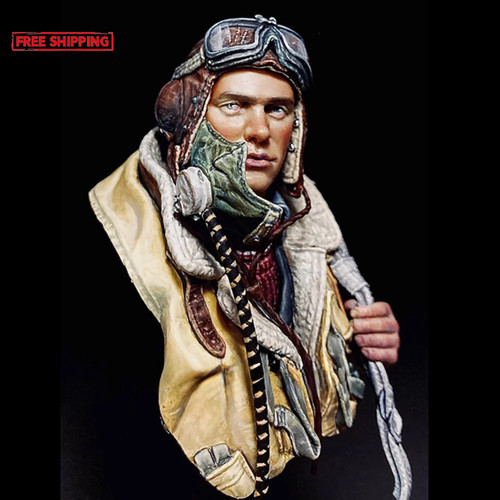 Resin raf pilot bust - bust, wwii