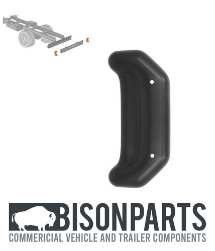 Rear bumper bar run end - end, rh