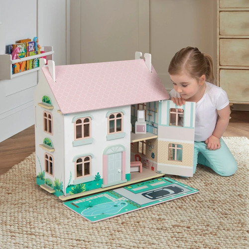 Sofie wooden doll house - wooden,