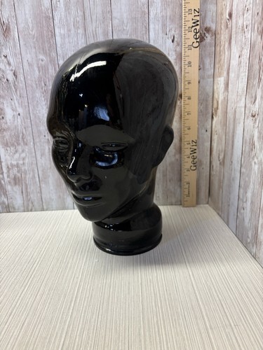 Vintage black glass mannequin - vintage,