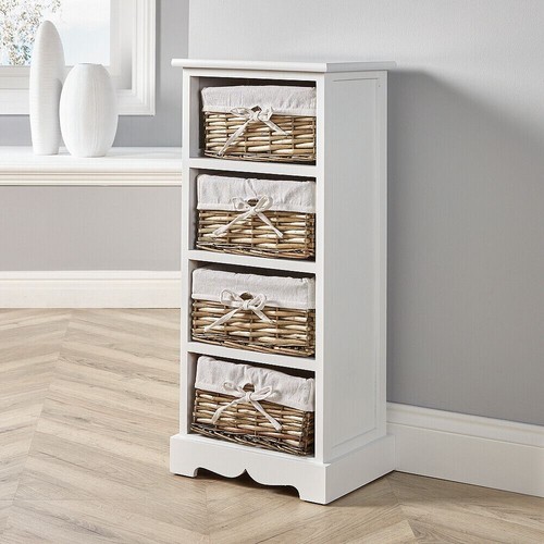 White wooden storage - unit, 4