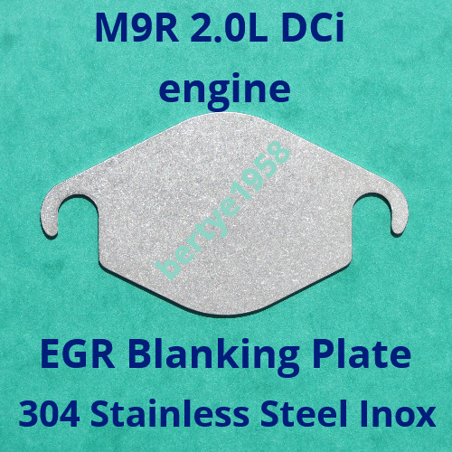 Egr valve blank plate - valve, trafic