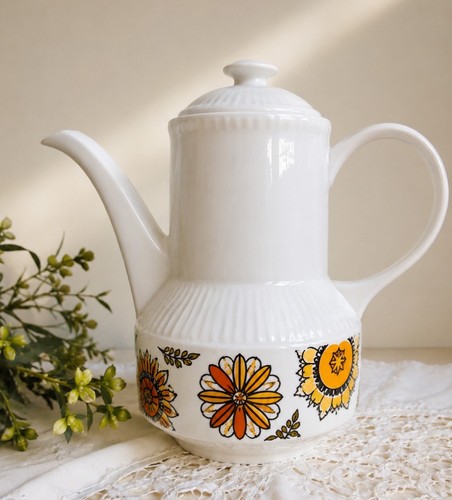 Vintage retro floral coffee - vintage,