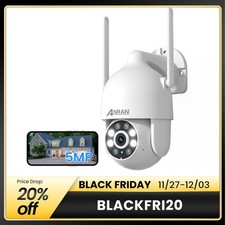 ANRAN 5MP Wireless WiFi IP Camera Home Security System CCTV Outdoor Dome Night