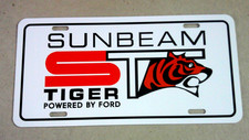 Sunbeam Tiger  license plate