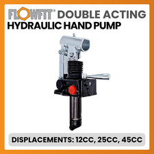 Hydraulic Double Acting Hand Pump 12CC, 25CC, 45CC , With & Without Relief Valve
