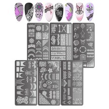 6PCS Nail Art Stamping Plates