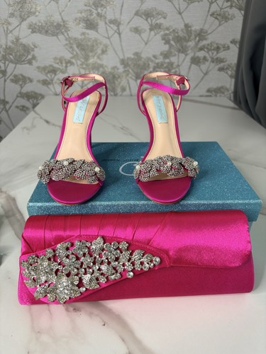 Betsey johnson pink satin - betsey,