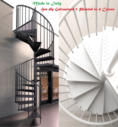 Outdoor spiral staircase kit - staircase,