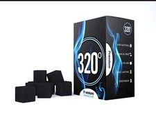 	320 Premium Coconut Shisha Charcoal Coal 25mm Cubes for Hookah BBQ 1 kg - 72