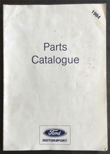 FORD MOTOR SPORT Car Parts Catalogue 1984 RS2000 Fiesta CAPRI Escort