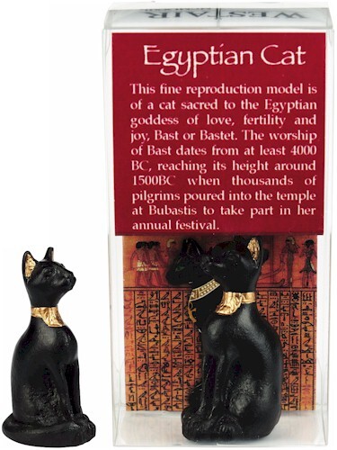 Mini egyptian seated - seated, cat