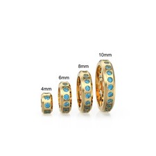 Swiss Blue Topaz 18k Solid