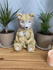 Latex mould WITH FOAM SUPPORT CASE for making this Large Teddy With Baby Statue