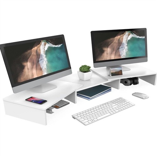 Dual monitor stand - dual, shelf