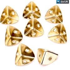 8 x BRASS 28mm CASE CORNER METAL PROTECTOR Repair Box Flight Chest Trunk Bracket