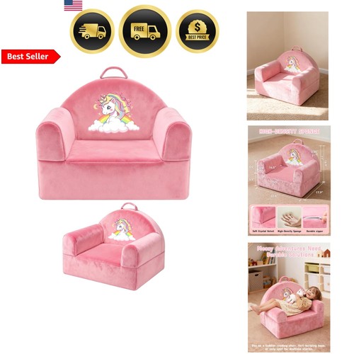 Kids sofa chair pink unicorn - sofa,