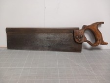 Vintage Wm Marples Hibernia Brass Backed Tenon saw 12" Sheffield Collectable