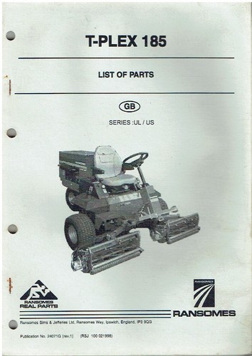 Ransomes plex us - t-plex, &