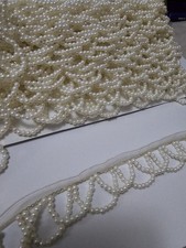 1 yard Ivory chiffon trim with