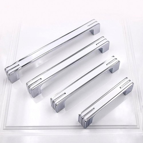 White kitchen cabinet handles - white,