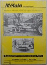 Vintage McHale Bale Wrapper Assembly & Spare Parts List, c 1980's