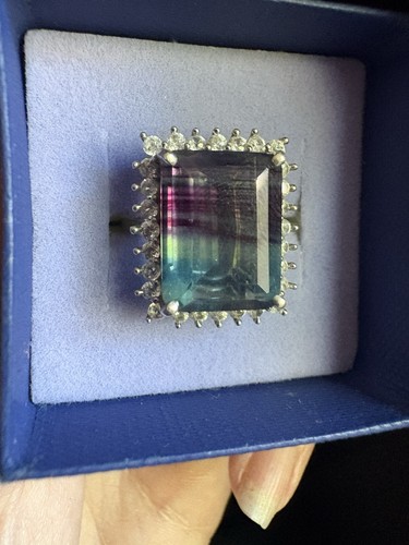 Banded fluorite s925 - s925, silver
