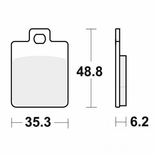 Trw brake pad standard - pad, mcb827