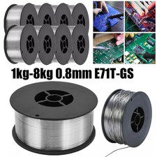 1KG-8KG Gasless Welding Wire MIG Flux Cored Wires Reel Spool Roll 0.8mm E71T-GS