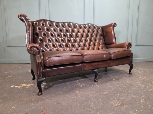 Seater queen anne - queen, brown
