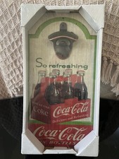 Coca-Cola 6 Pack Wall Plaque/ Beer Bottle Cap Opener