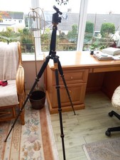 carbon fibre tripod with ball head, with built in monopod, light weight