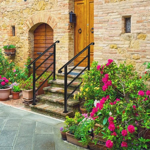 Wrought iron handrail for - wrought,