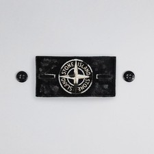 Stone Island Black Paintball Camo Badge