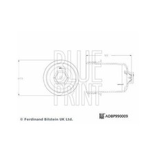 CAP OIL FILTER HOUSING BLUE