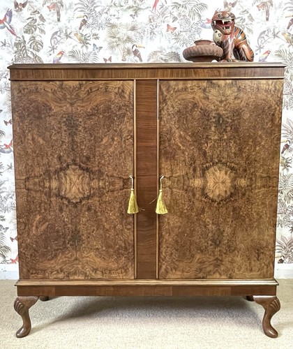 Vintage art deco burr walnut - vintage,