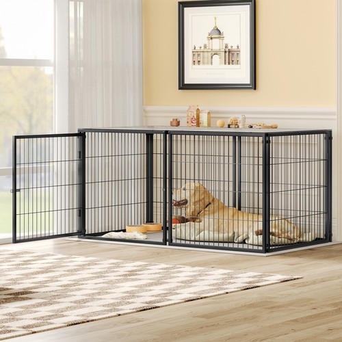 Iron large dog kennel cage - iron,